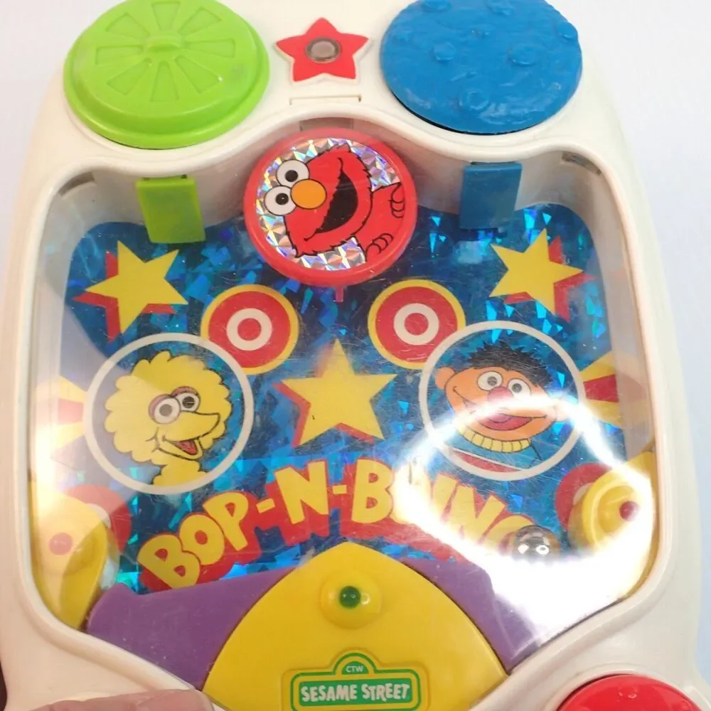 Vintage Tyco Sesame Street Bop-N-Boing Plastic Pinball Game 1998